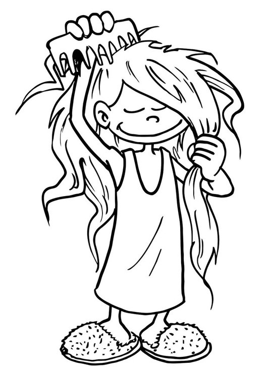 yellow hair after coloring pages for children - photo #13